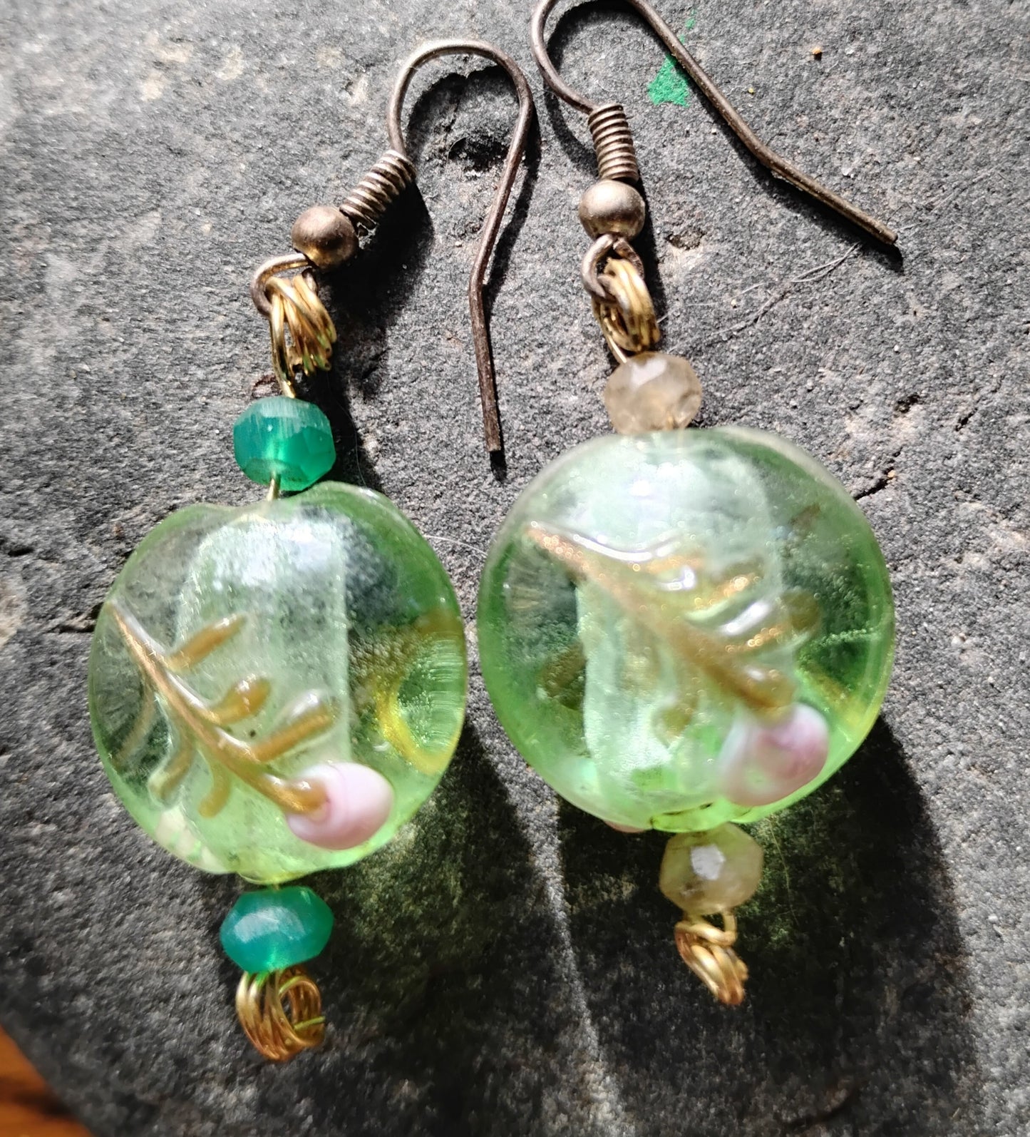 Cute Handcrafted Glass Earrings