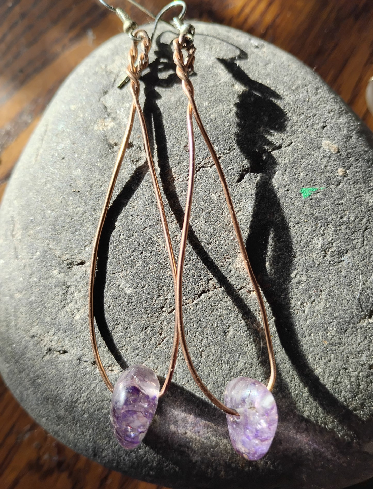 Handmade Amethyst Earrings