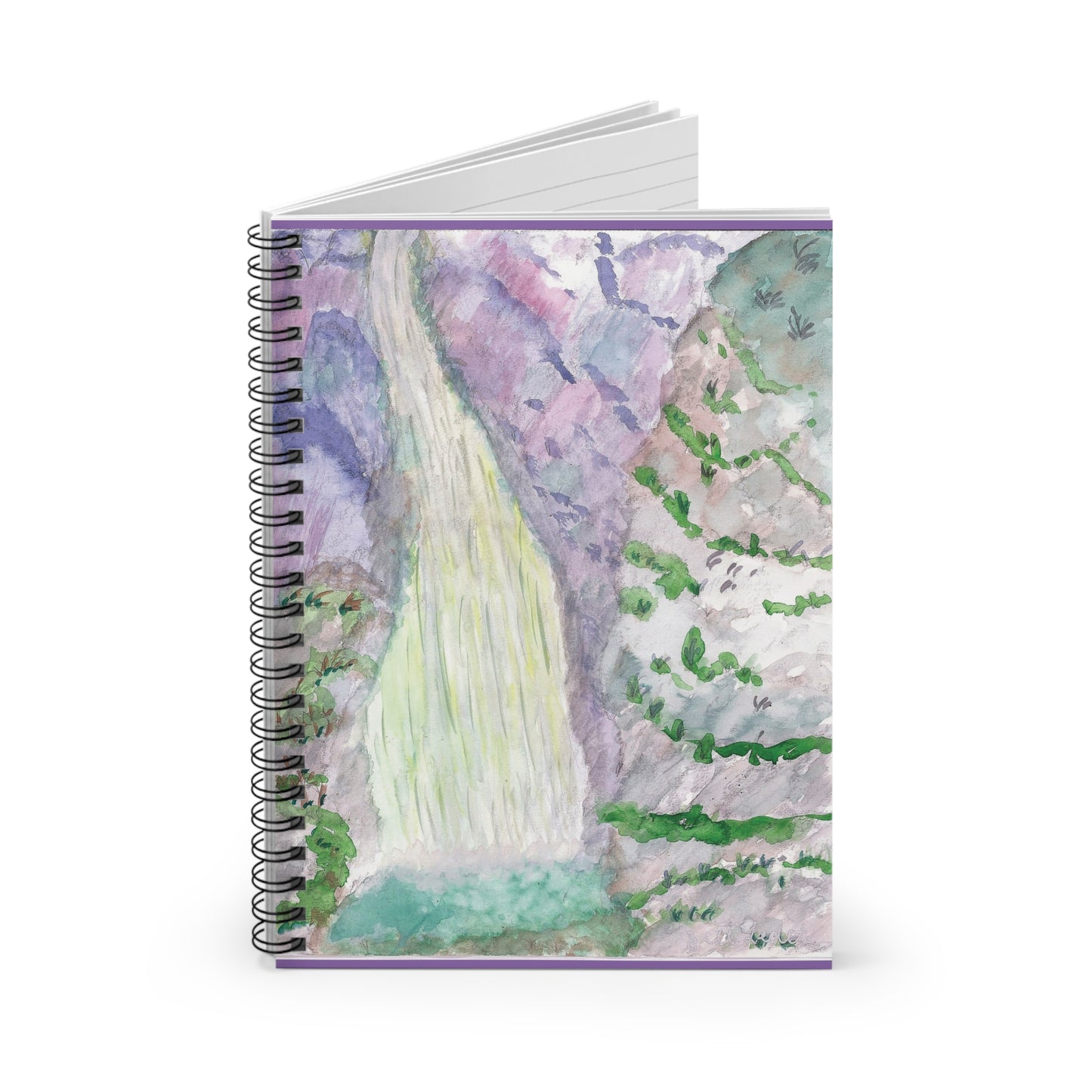 Waterfall Art Spiral Notebook - Ruled Line, Nature Lover Gift, Journal for Students, Gift for Artists, Eco-Friendly Stationery, [...]
