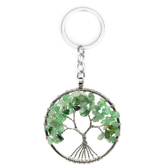 7 Chakra Tree of Life Keychain