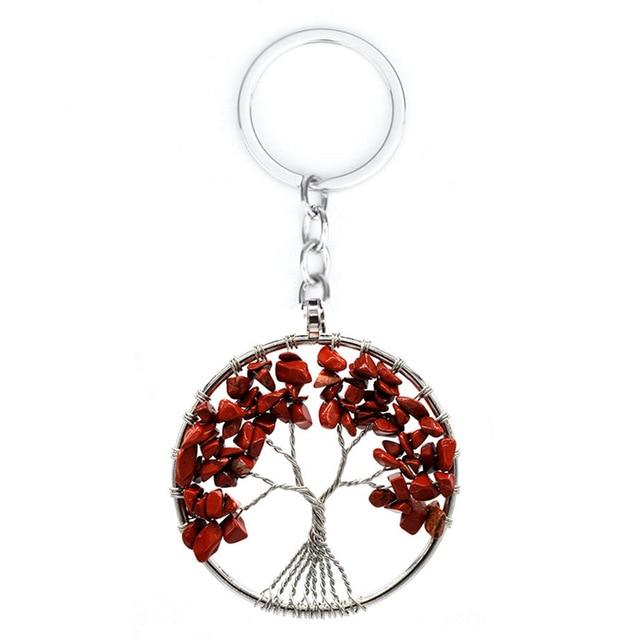 7 Chakra Tree of Life Keychain