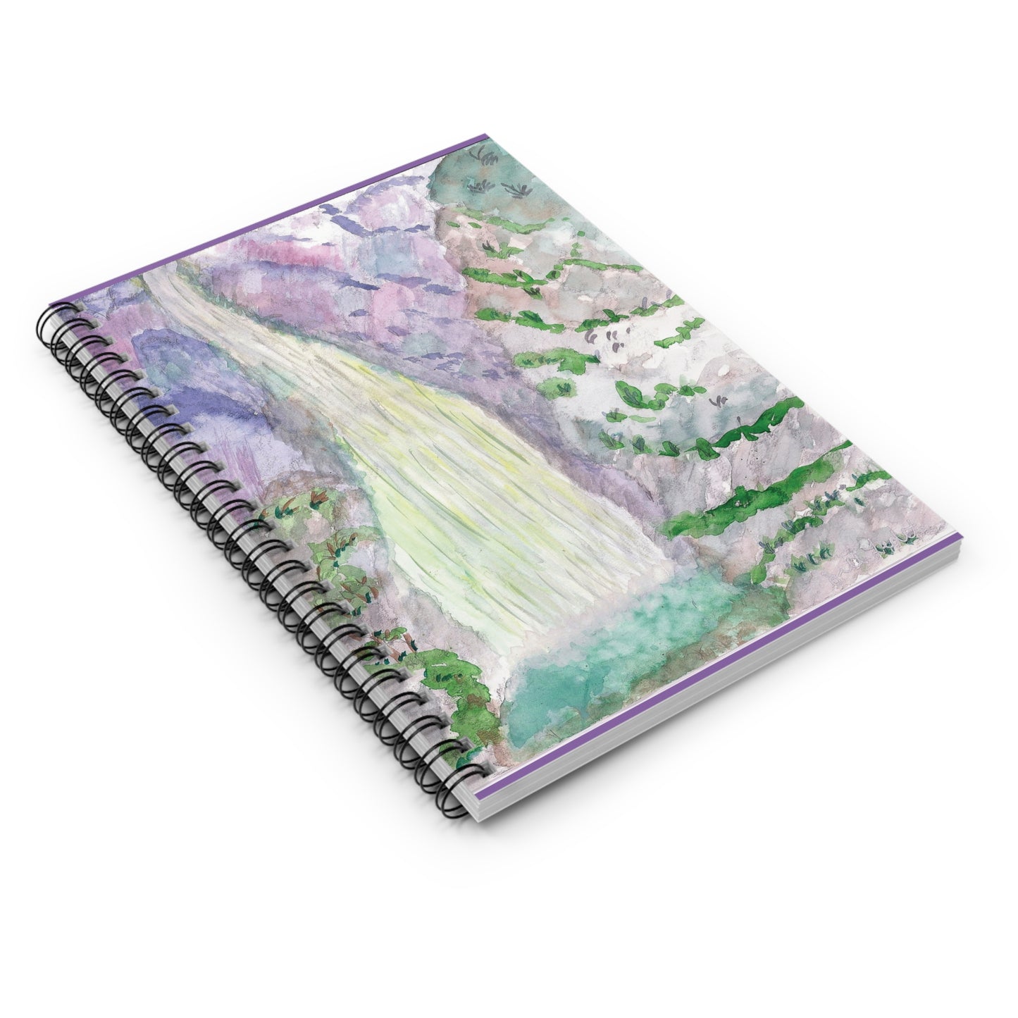 Waterfall Art Spiral Notebook - Ruled Line, Nature Lover Gift, Journal for Students, Gift for Artists, Eco-Friendly Stationery, [...]