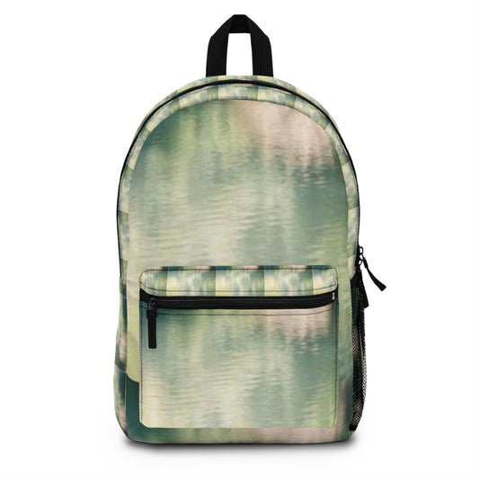 Trendy Watercolor Backpack - Eco-Friendly School Bag, Travel Bag, Gift for Students, Unique Design for Nature Lovers