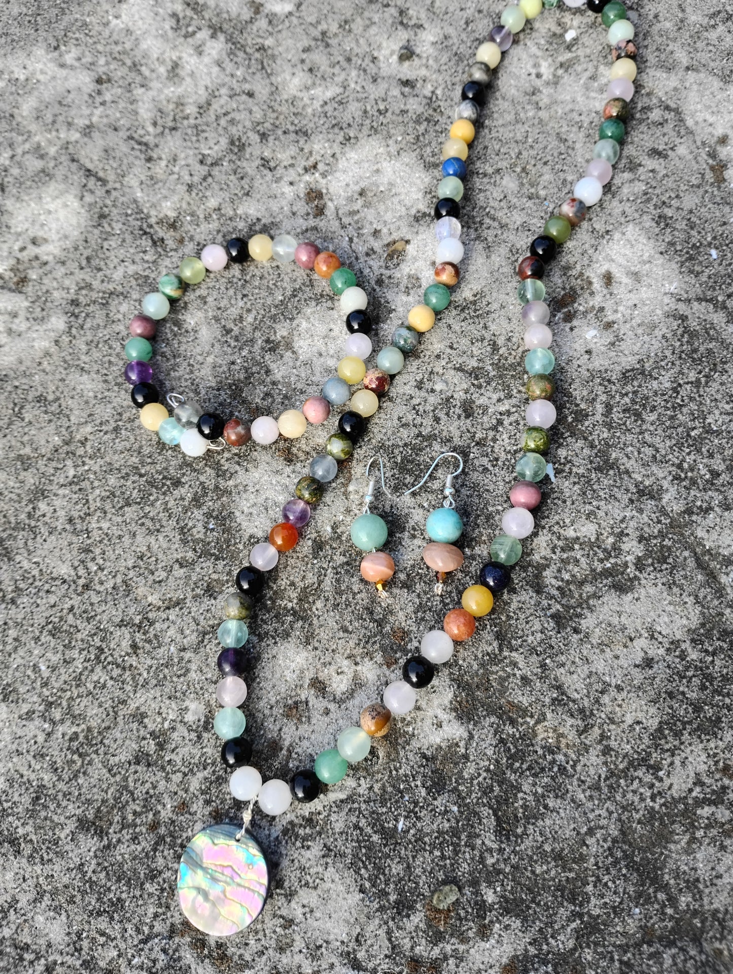 Natural Stone Jewelry Set