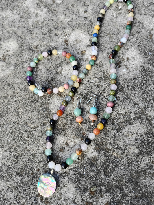 Natural Stone Jewelry Set