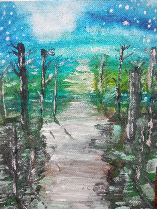 Moonlit Path Print